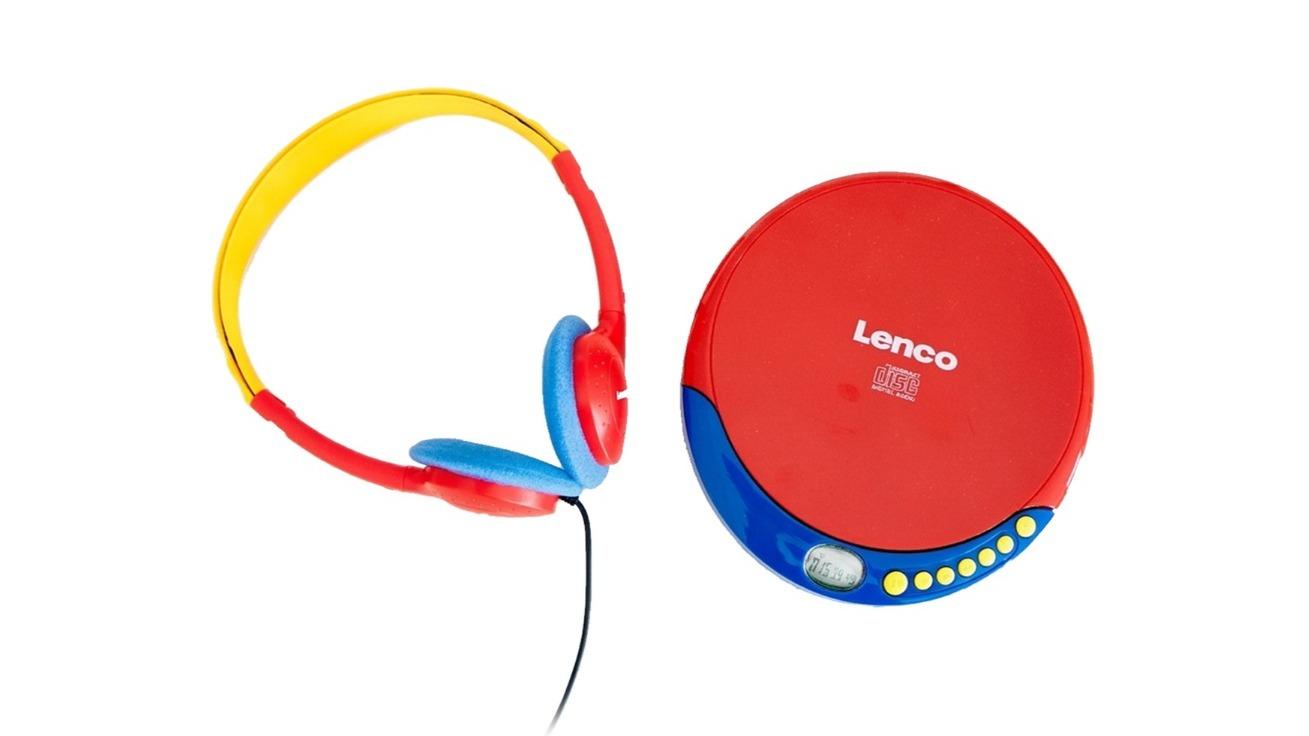 Lenco Kids CD Player with Rechargeable Battery and Headphone