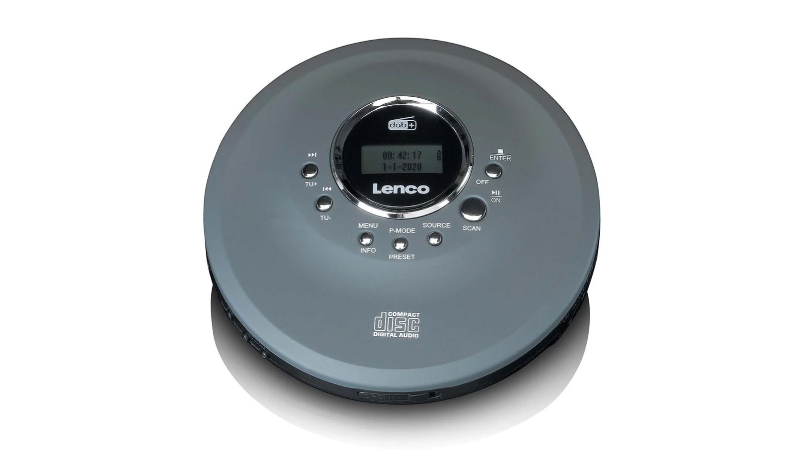 Lenco Discman with DAB+ FM Radio and Rechargeable Battery