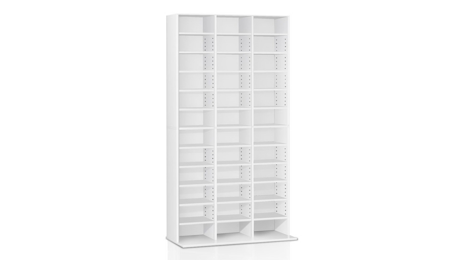 Artiss Adjustable Book Storage Shelf Rack Unit - White
