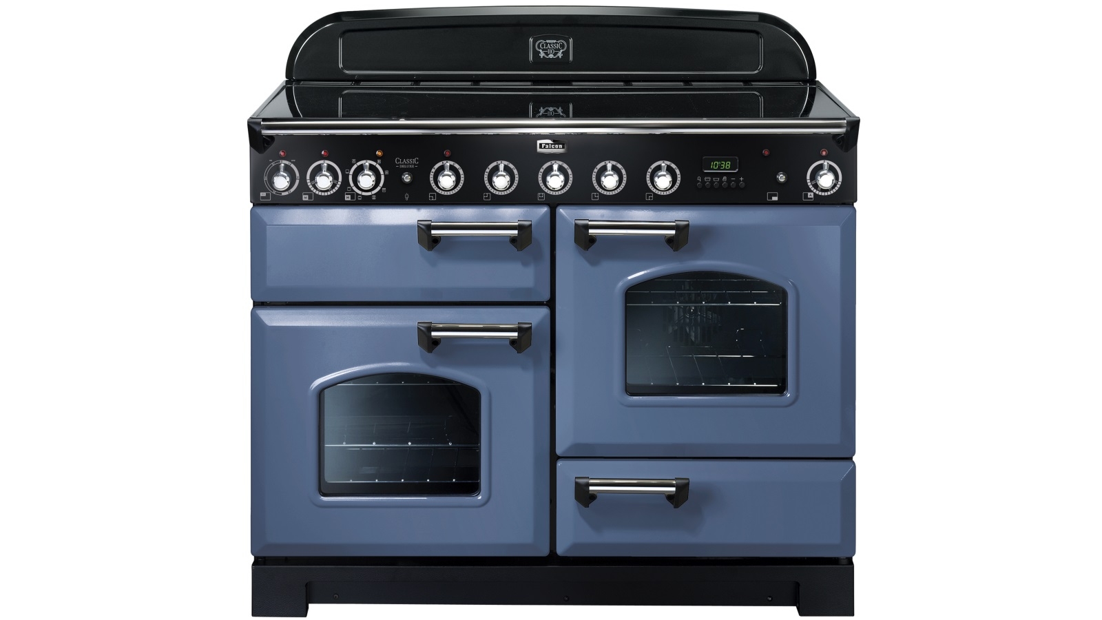 Falcon Classic Deluxe 1100mm Brass Fitting Induction Range Freestanding Cooker - Stone Blue