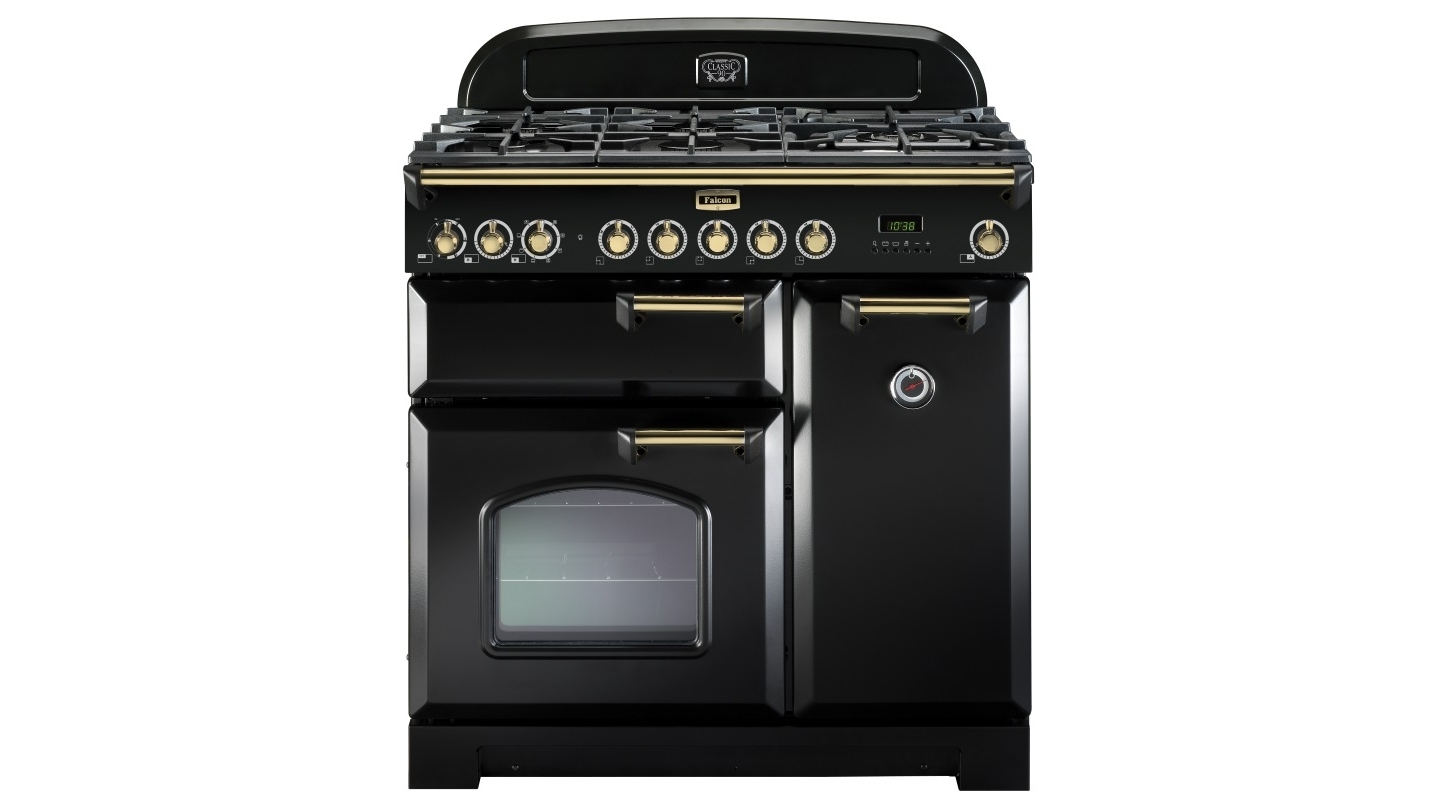 Falcon Classic Deluxe 900mm Dual Fuel Freestanding Cooker - Black Brass