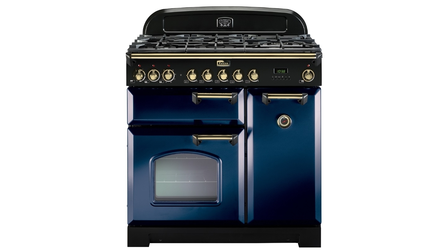 Falcon Classic Deluxe 900mm Dual Fuel Freestanding Cooker Royal Blue