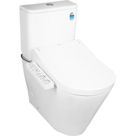 B and H Dara Back to Wall Toilet Suite with TOTO S2 Washlet
