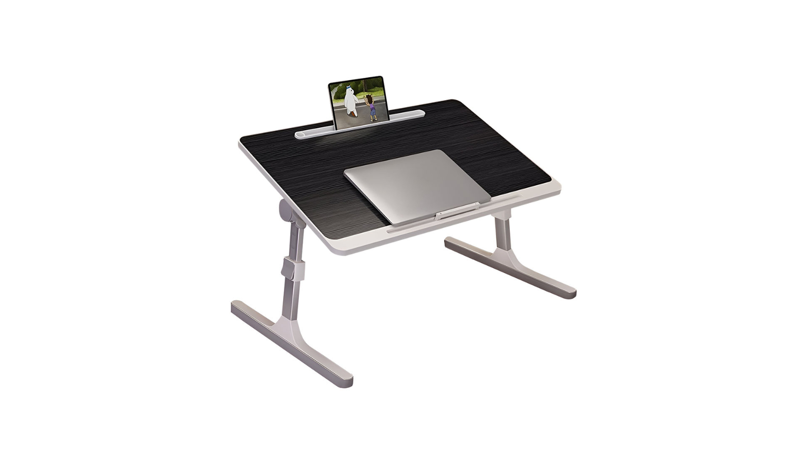 Soga 60 x 40cm Adjustable Study Table Bed Portable Laptop Desk - Black