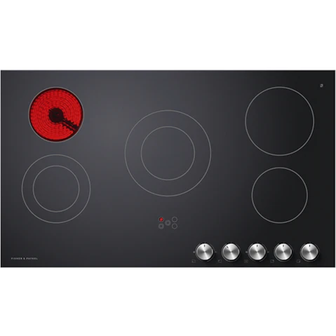 Fisher & Paykel 90cm Series 5 5 Element Electric Cooktop - Black