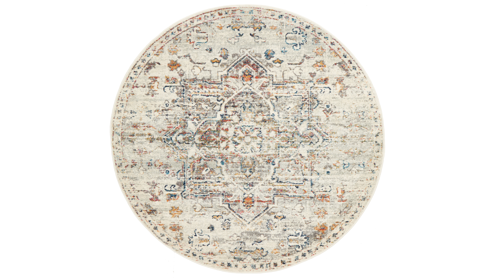 The Weave Studio Centrixa 911 Silver Round Rug - 240 x 240cm