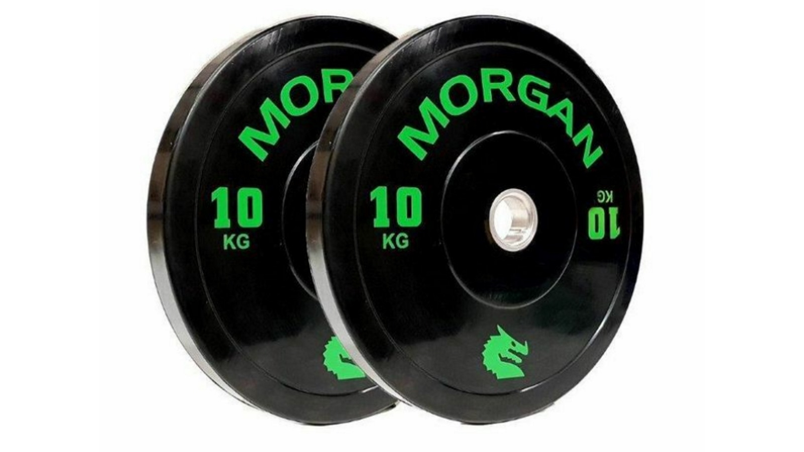 Morgan Sports 10kg Olympic Bumper Plates - Pair