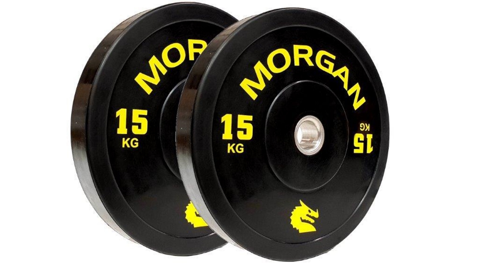 Morgan Sports 15kg Olympic Bumper Plates - Pair