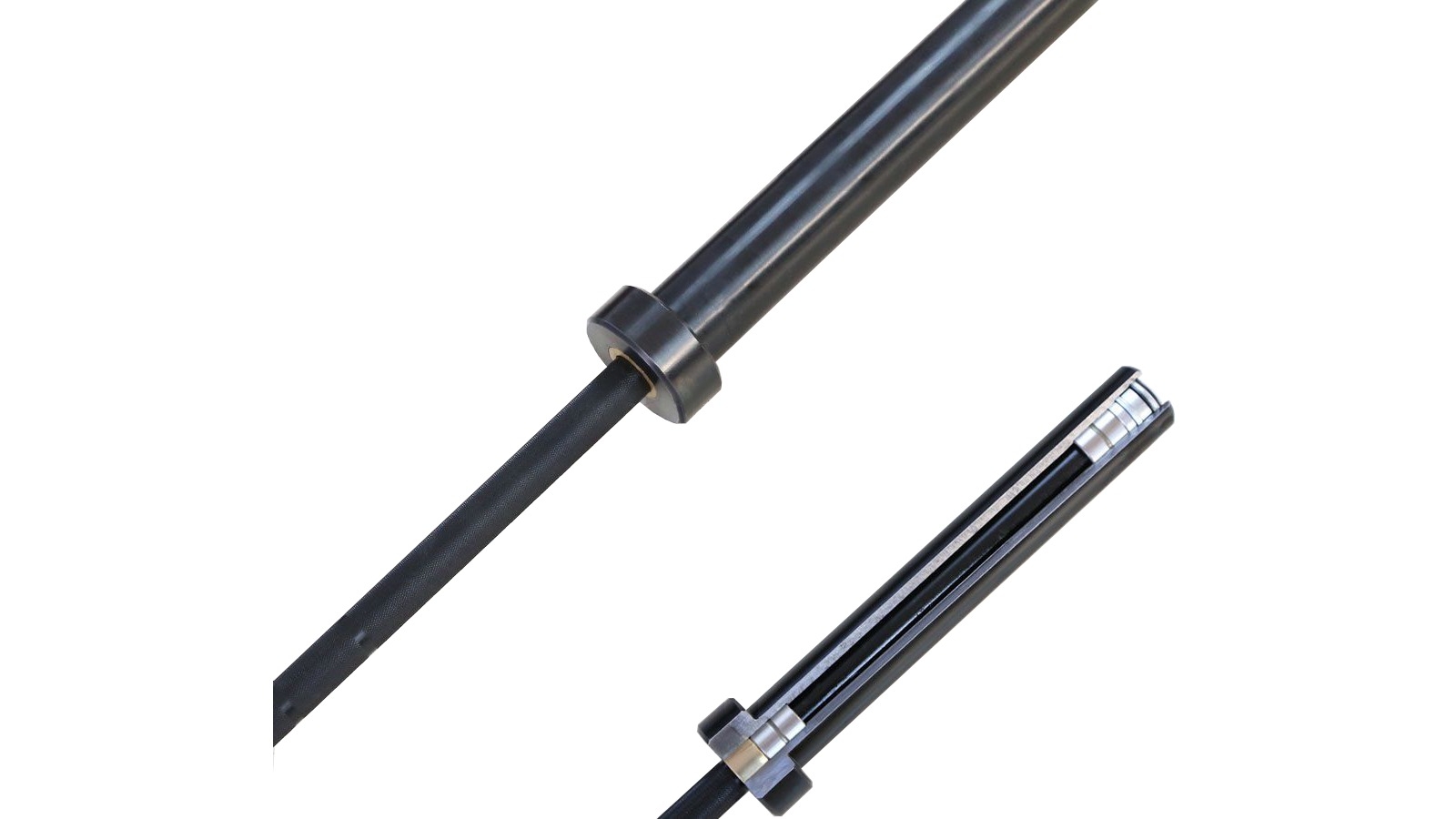 Morgan Sports 20kg Black Harden Chrome Olympic Barbell - 680kg Max Capacity