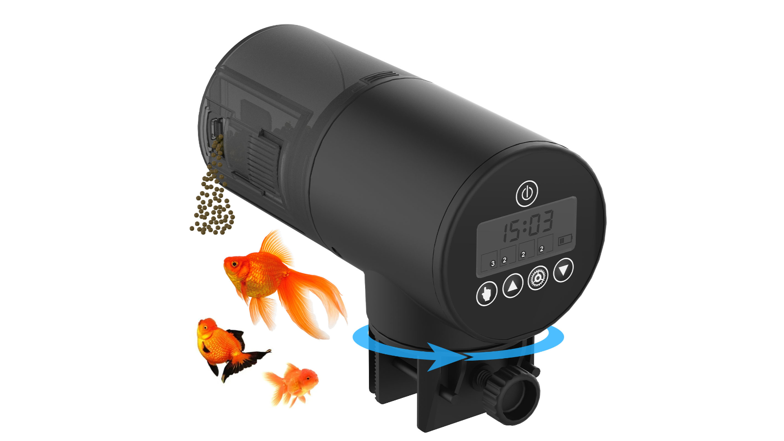 Advwin Timer Tank Pond Dispenser Automatic Fish Feeder