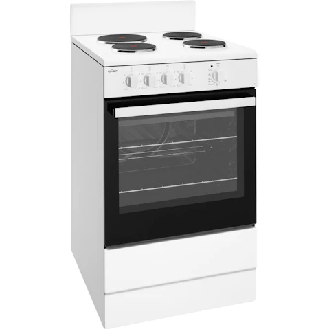 Chef 540mm Freestanding Electric Cooker with Conventional Oven - White