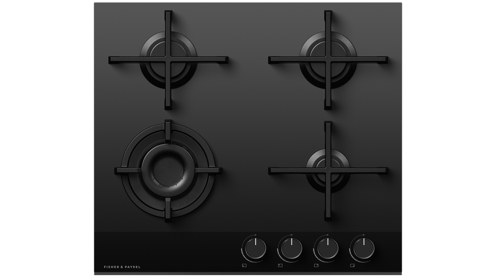 Fisher & Paykel 60cm Series 9 4 Burner Gas Cooktop LPG - Black
