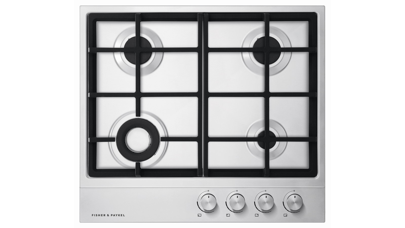 Fisher & Paykel 60cm Series 7 4 Burner Gas Cooktop Natural Gas - Stainless Steel