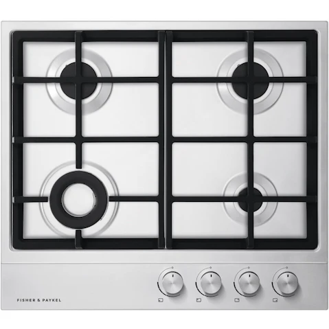 Fisher & Paykel 60cm Series 7 4 Burner Gas Cooktop Natural Gas - Stainless Steel