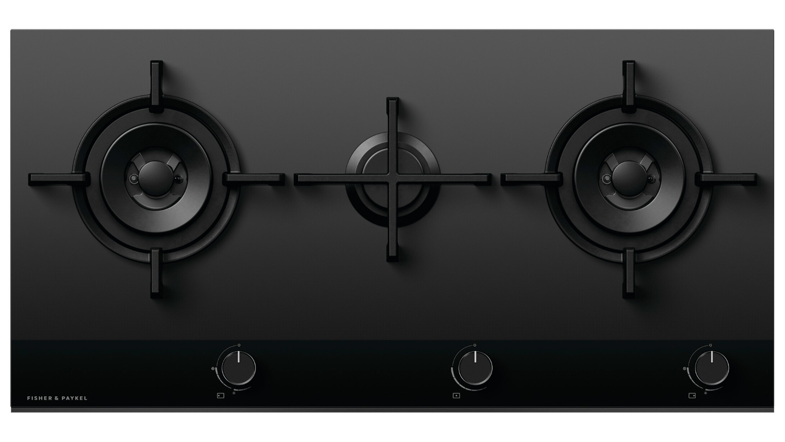 Fisher & Paykel 90cm Series 9 3 Burner Gas Cooktop Natural Gas - Black