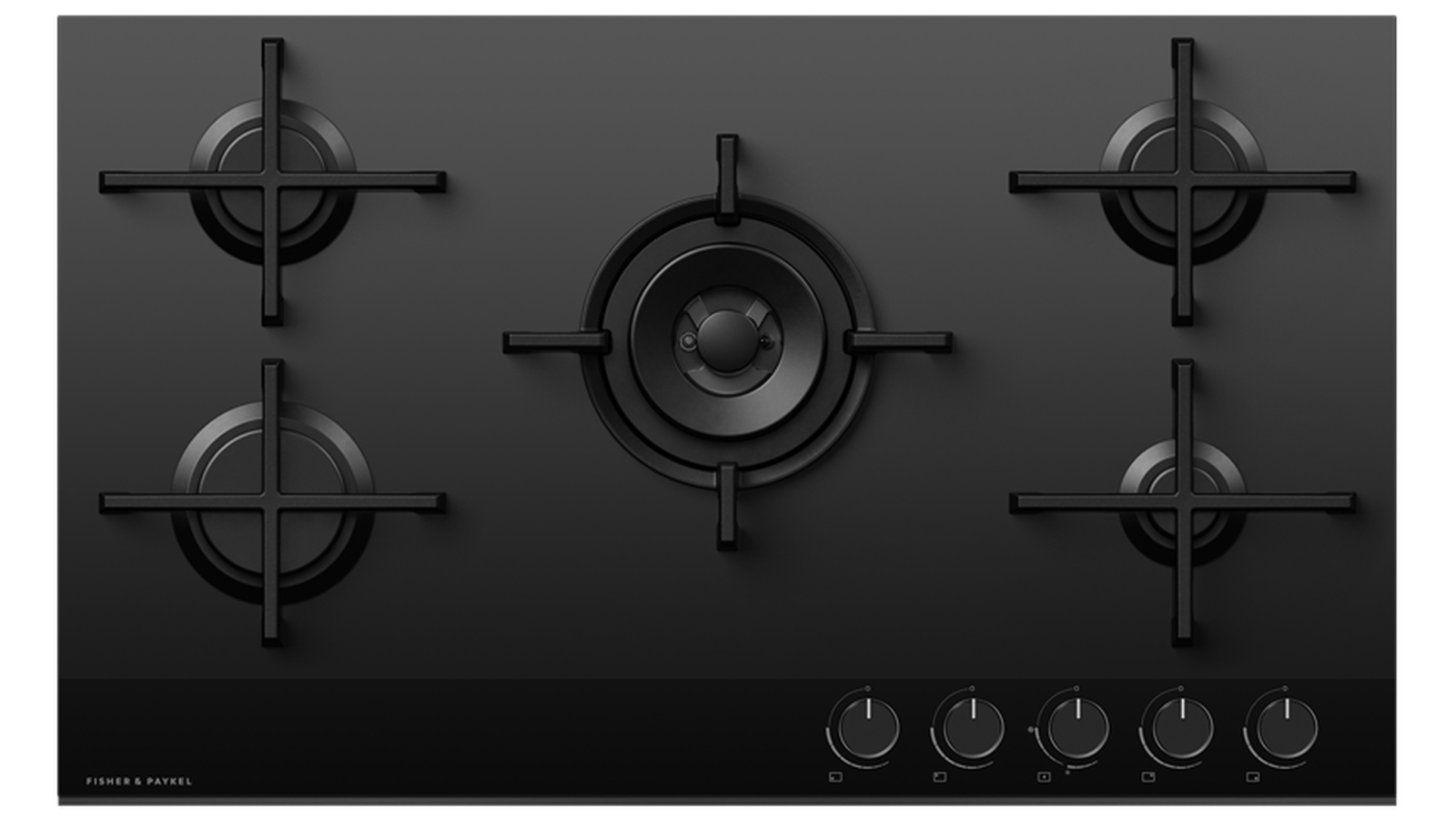 Fisher & Paykel 900mm 5 Burner LPG Gas on Glass Cooktop Harvey Norman