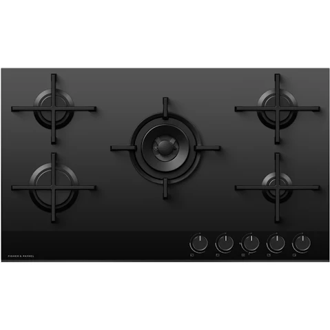 Fisher & Paykel 90cm Series 9 5 Burner Gas Cooktop LPG - Black