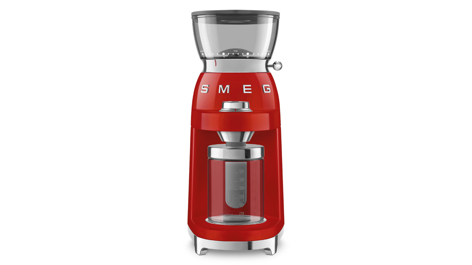 Smeg CGF03 50s Style Coffee Grinder - Red
