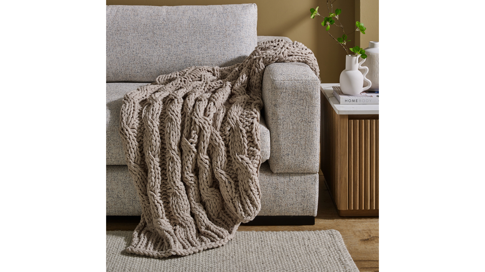 L'Avenue Luxury Newport Chunky Throw Harvey Norman