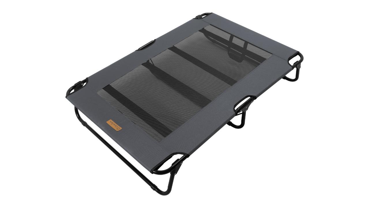 Charlie's Adventure Foldable Travel Grey Trampoline Dog Bed