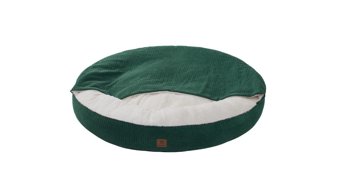 Charlie's Snookie Hooded Eden X-Large Calming Dog Bed - Green