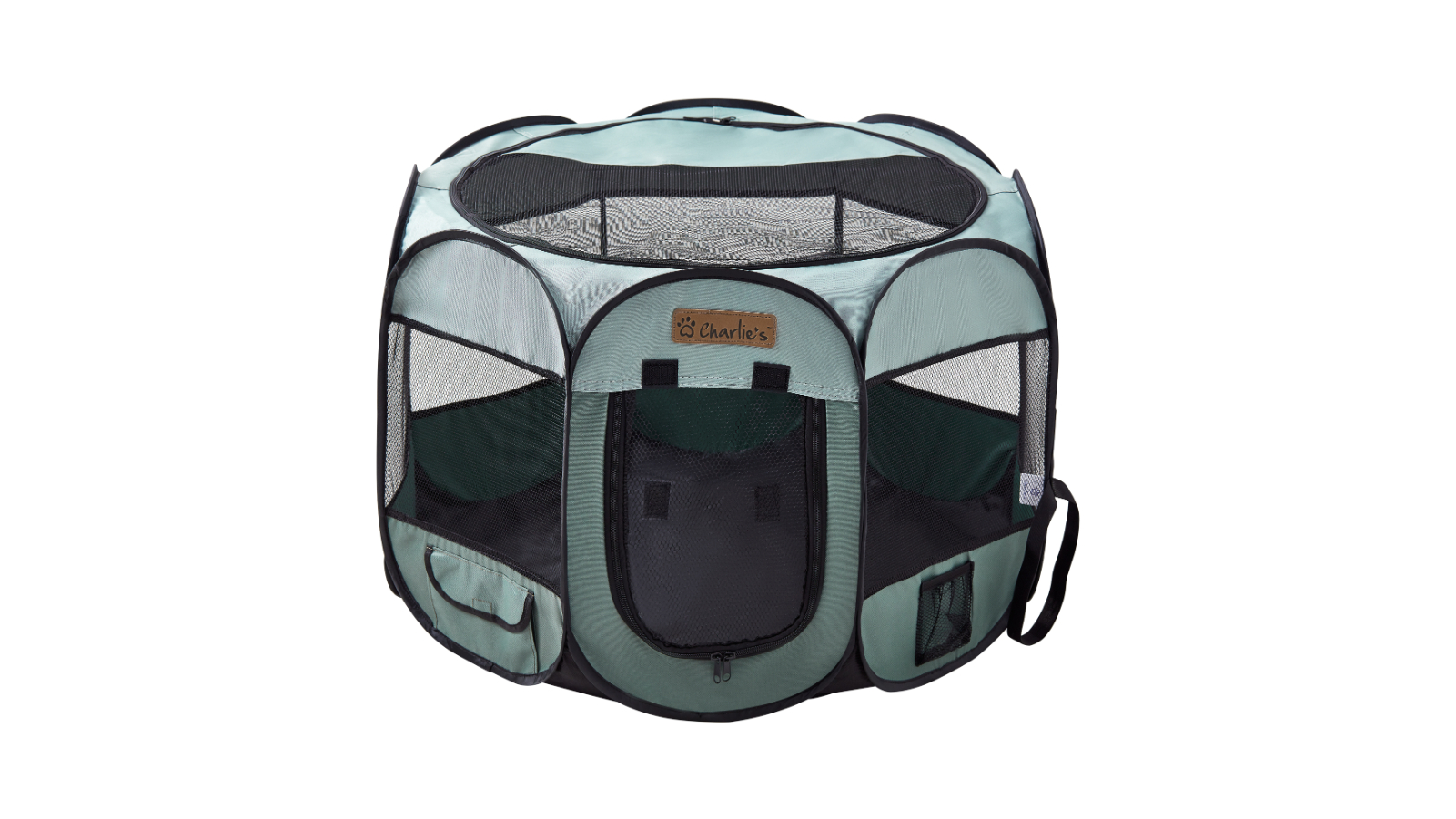 Charlie's Adventure Pet Playpen Foldable Sage Portable Crate - Small