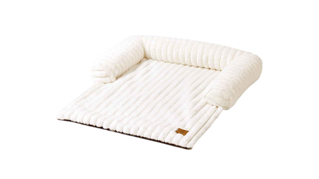 Charlie's Cream Cloud Bolster Sofa Protector Dog Bed - Small