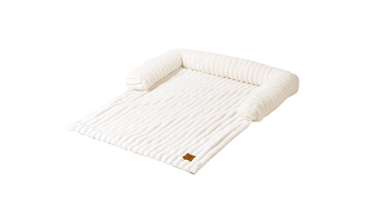 Charlie's Cream Cloud Bolster Sofa Protector Dog Bed - Medium