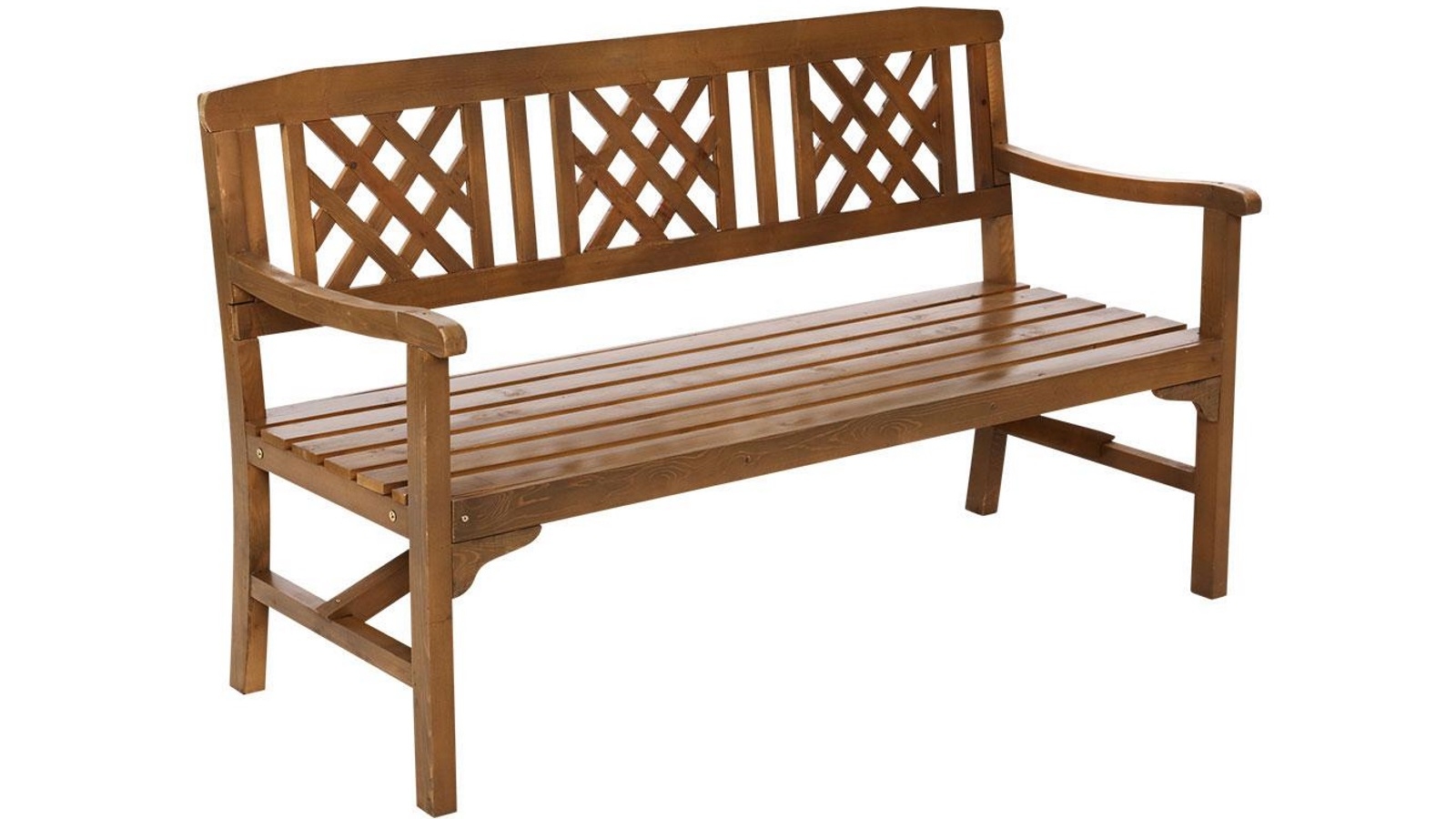 Gardeon 3 Seat Outdoor Wooden Bench Chair - Nature