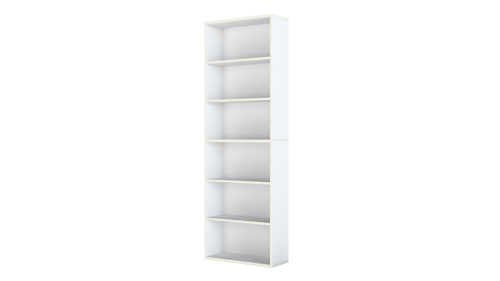 Levede 6-Tier Bookshelf - White