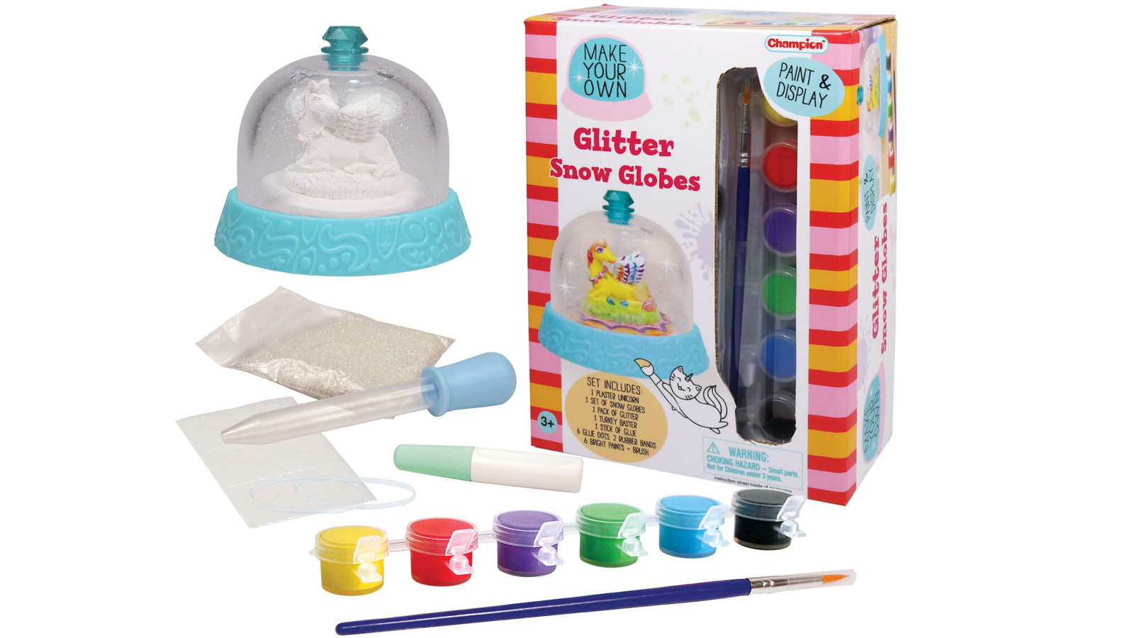 Kaper Kidz Make Your Own Glitter Snow Globe - Unicorn