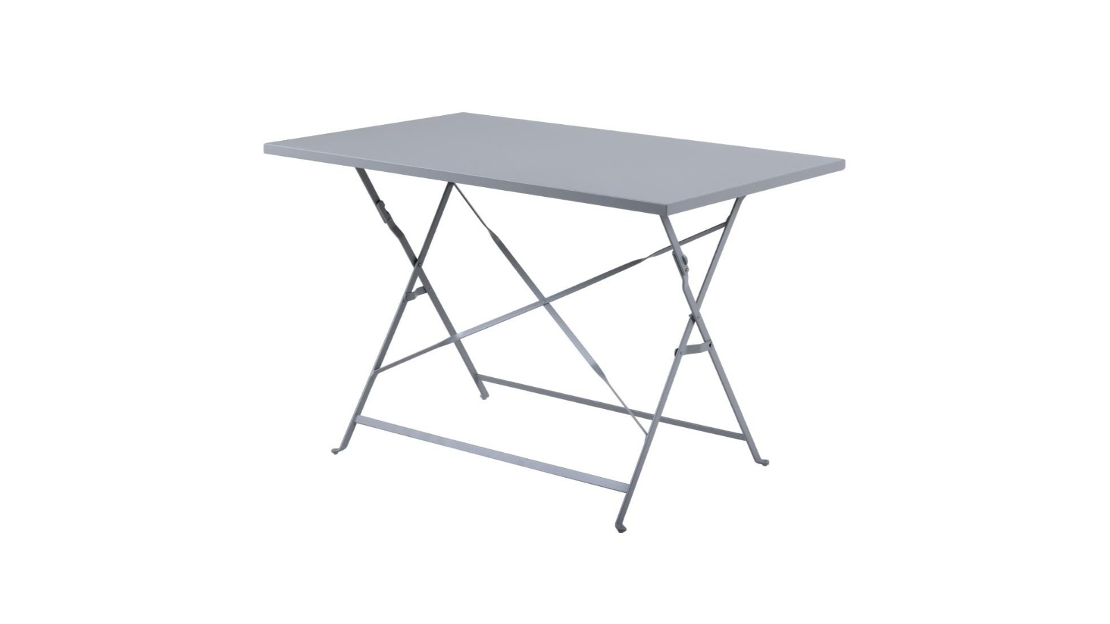 Bolero 110 x 70cm Pavement Style Folding Table - Grey
