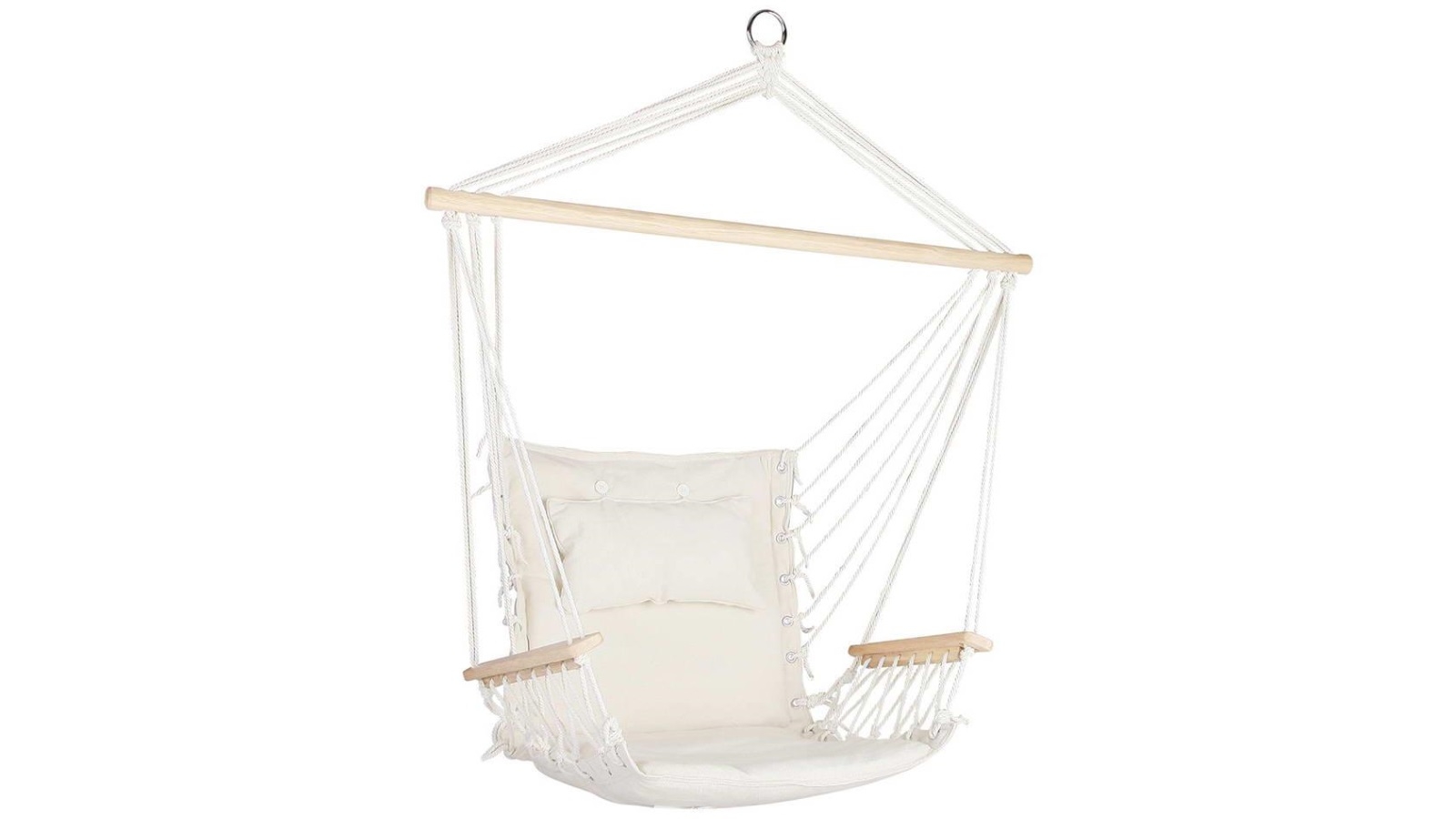 Gardeon Cream Hanging Rope Hammock Swing