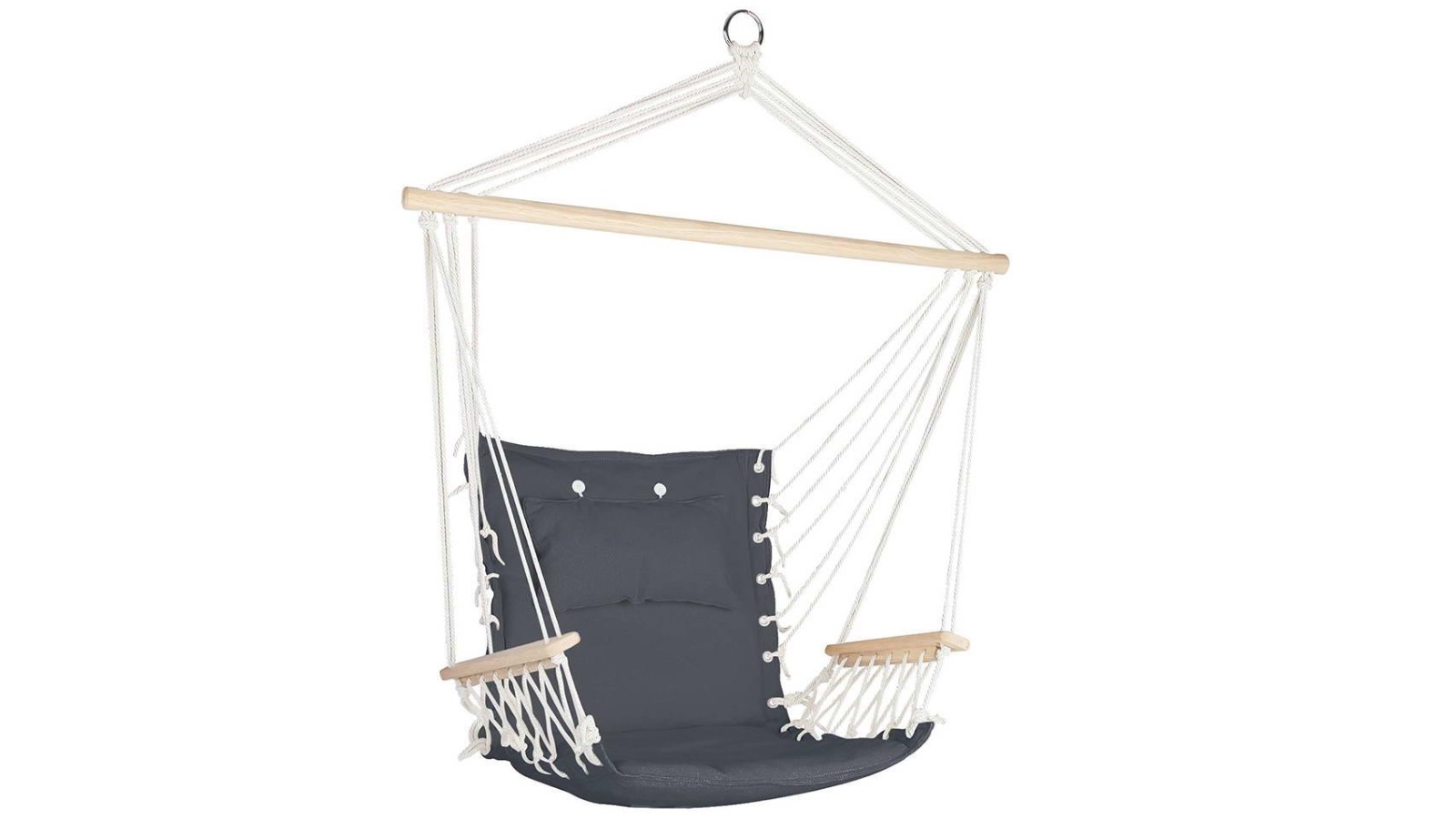 Gardeon Grey Hanging Rope Hammock Swing
