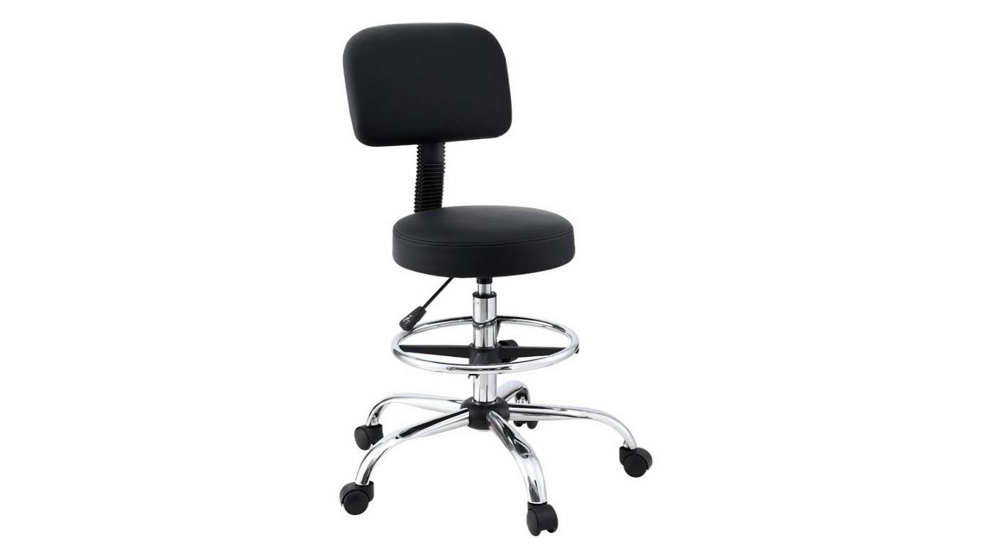 Artiss PU Leather Drafting Standing Desk Ergonomic Office Chair