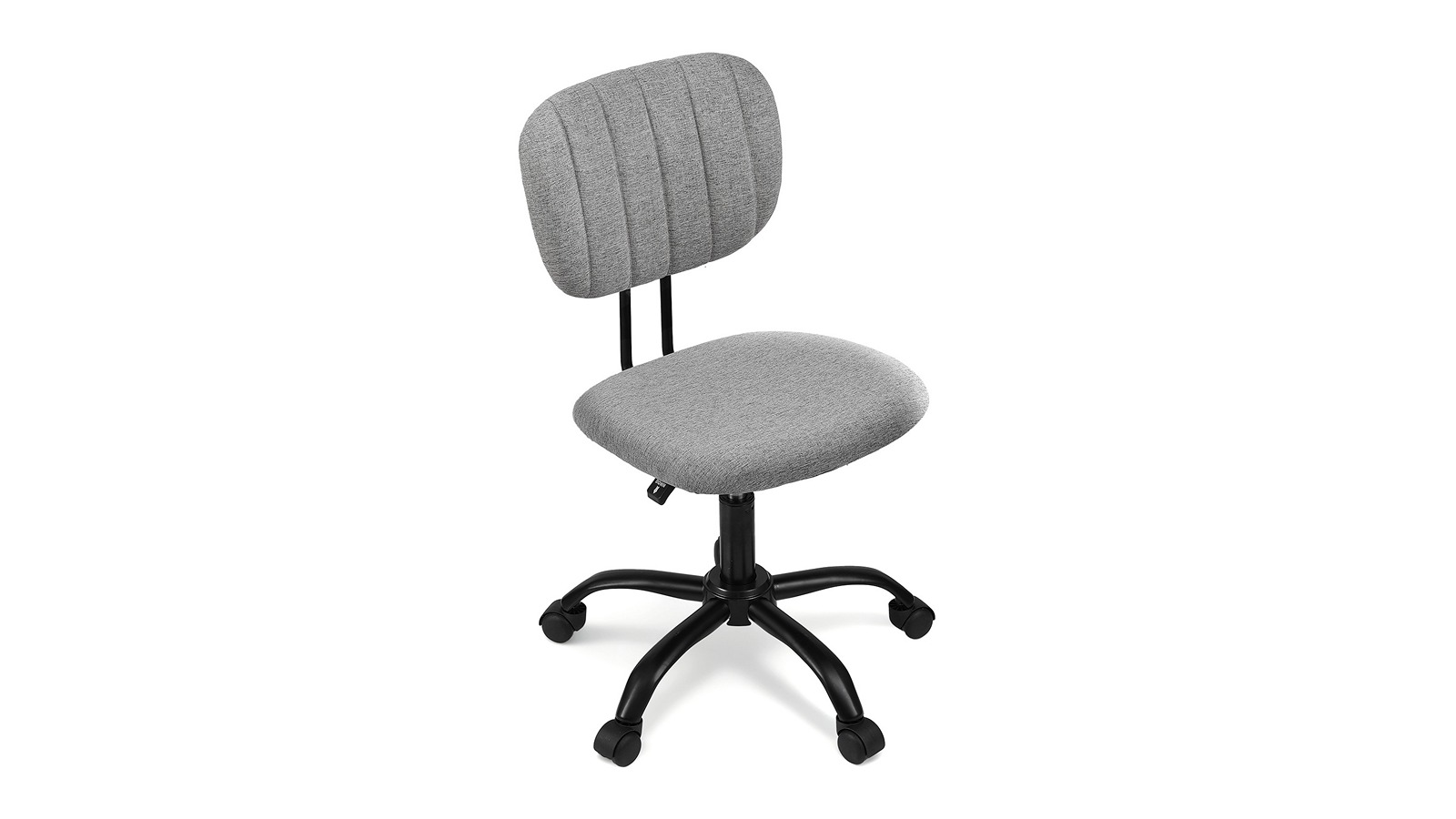 Artiss Mesh Armless Ergonomic Swivel Office Chair with Wheels - Grey