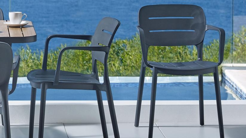 Sage Outdoor Dining Chair - Charcoal