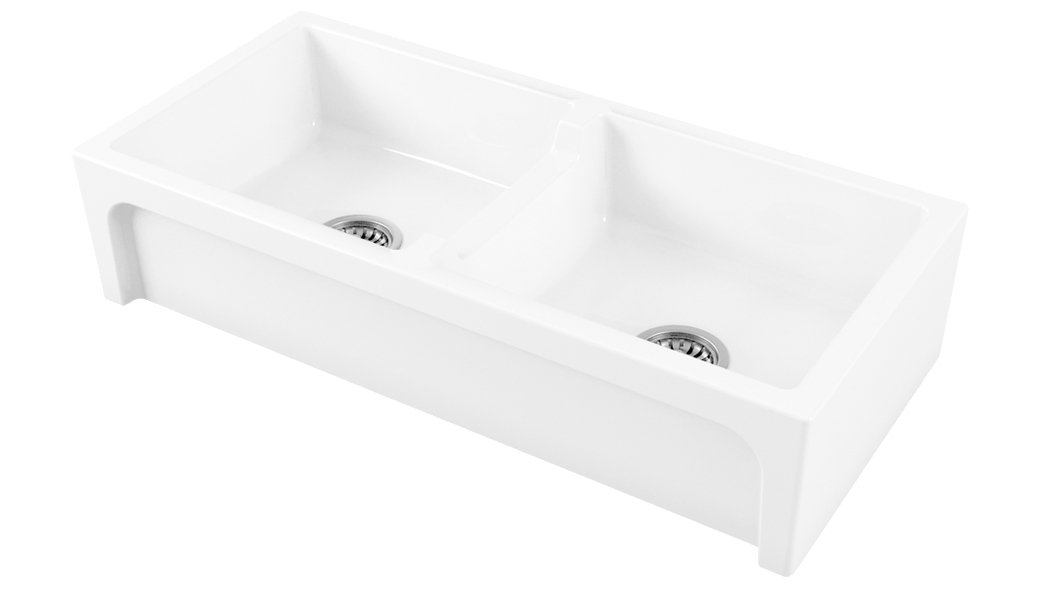 Chamboard Charles I Double Bowl Fireclay Sink