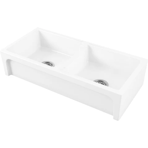 Chamboard Charles I Double Bowl Fireclay Sink