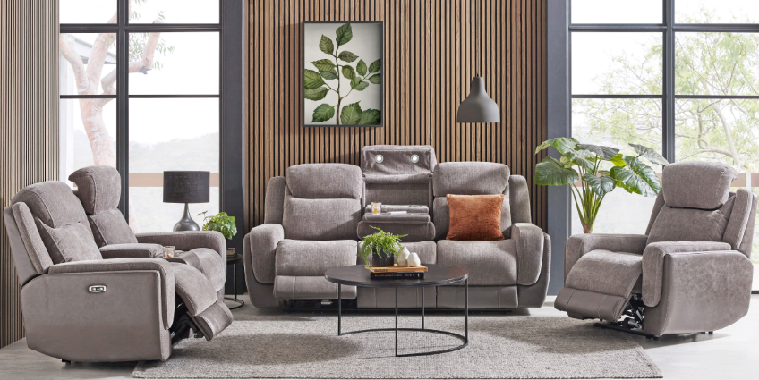 Charlie Fabric Powered Recliner Sofa