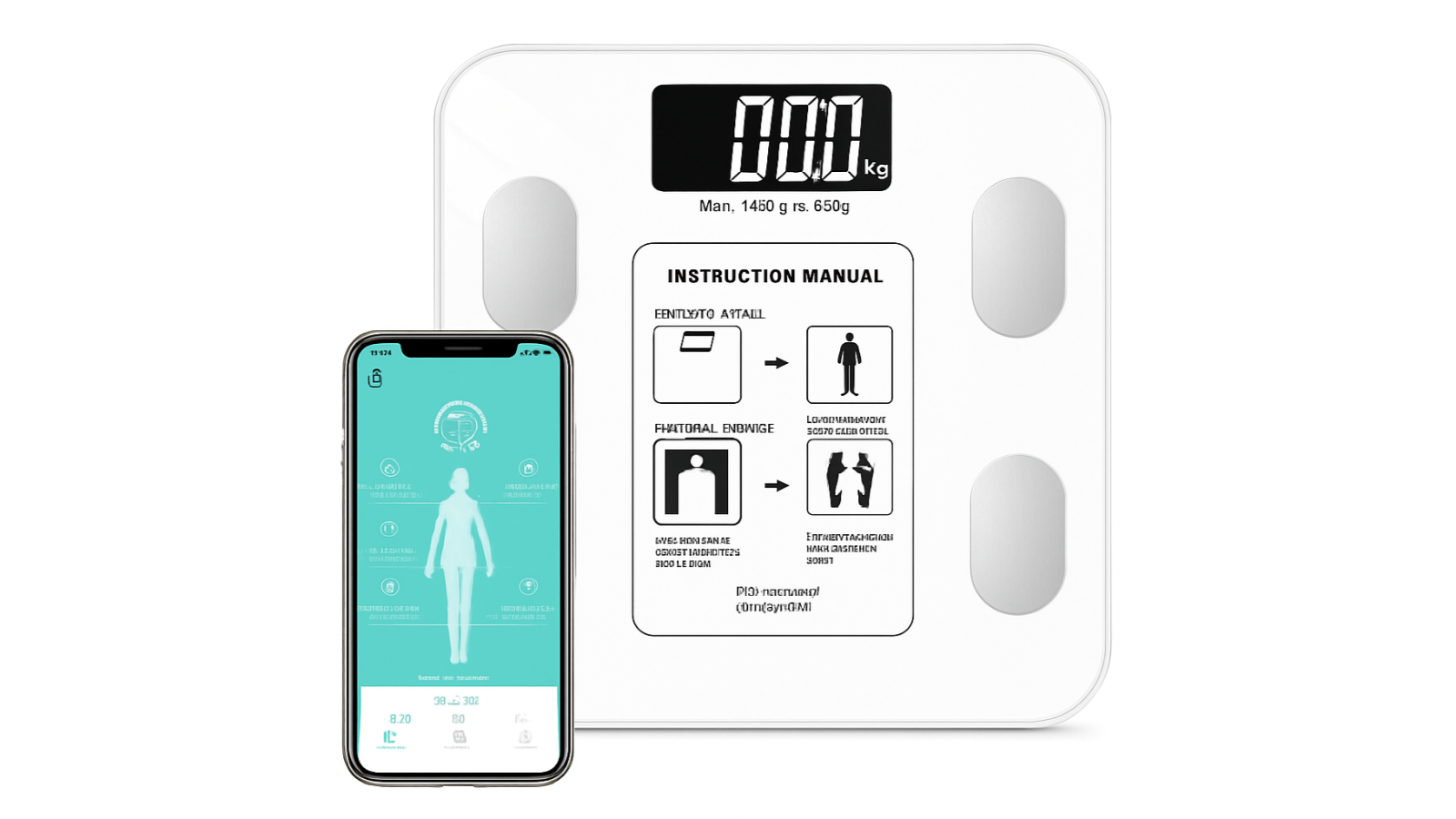 Kangaroo Fitness Dynamic Health Digital Body Weight Scale