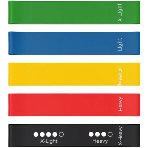 Kangaroo Fitness Set of 5 Yoga and Pilates Full Body Resistance Band
