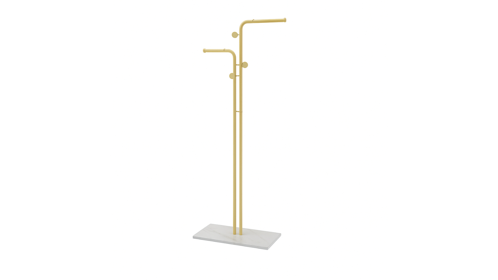 Pretty & Practical Freestanding Compact Metal Coat Stand