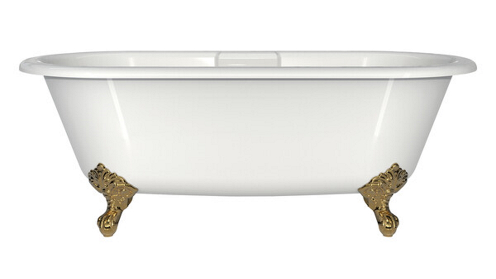 Victoria & Albert Cheshire Freestanding Bath with Polished Brass Feet
