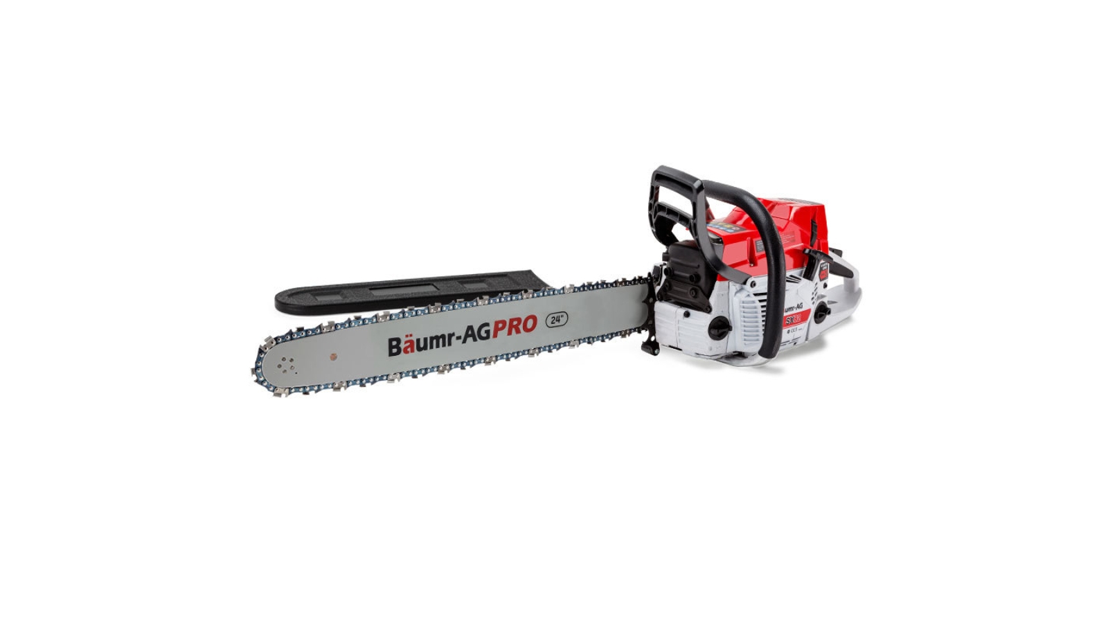 BAUMR-AG Commercial Petrol Chainsaw E-Start 24" Bar Chain Saw Top Handle Pruning