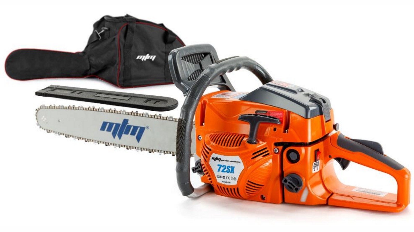 MTM Petrol Commercial Chainsaw 22" Bar Chain Saw E-Start Tree Pruning Top Handle