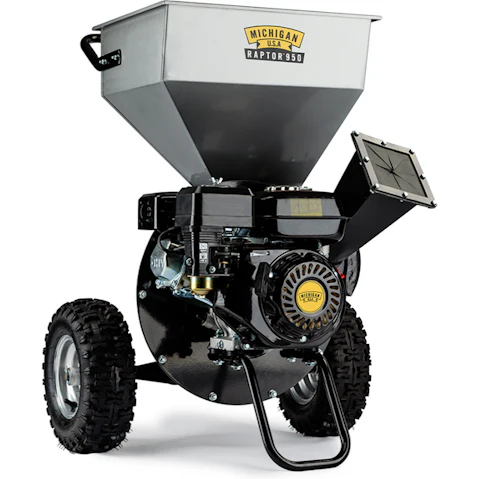 MICHIGAN Raptor 950 7HP 212cc Petrol Commercial Mulcher & Wood Chipper