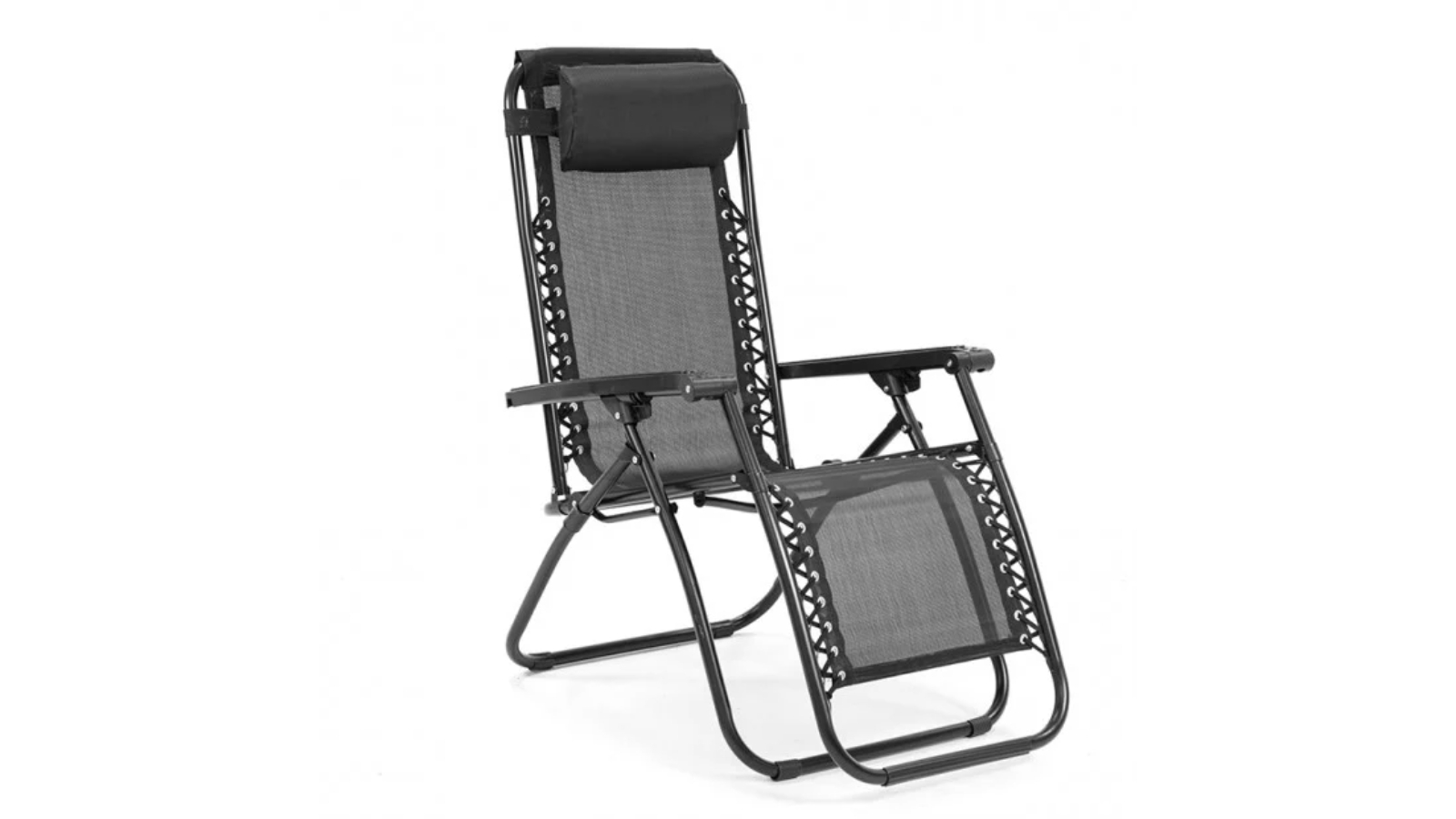 Zero Gravity Camping Chair Black Harvey Norman