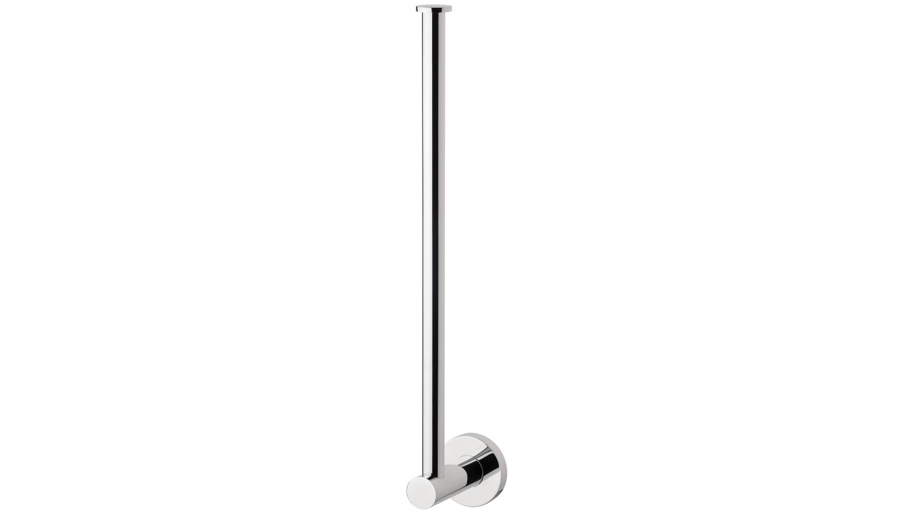 Phoenix Radii Spare Toilet Round Plate Roll Holder - Chrome