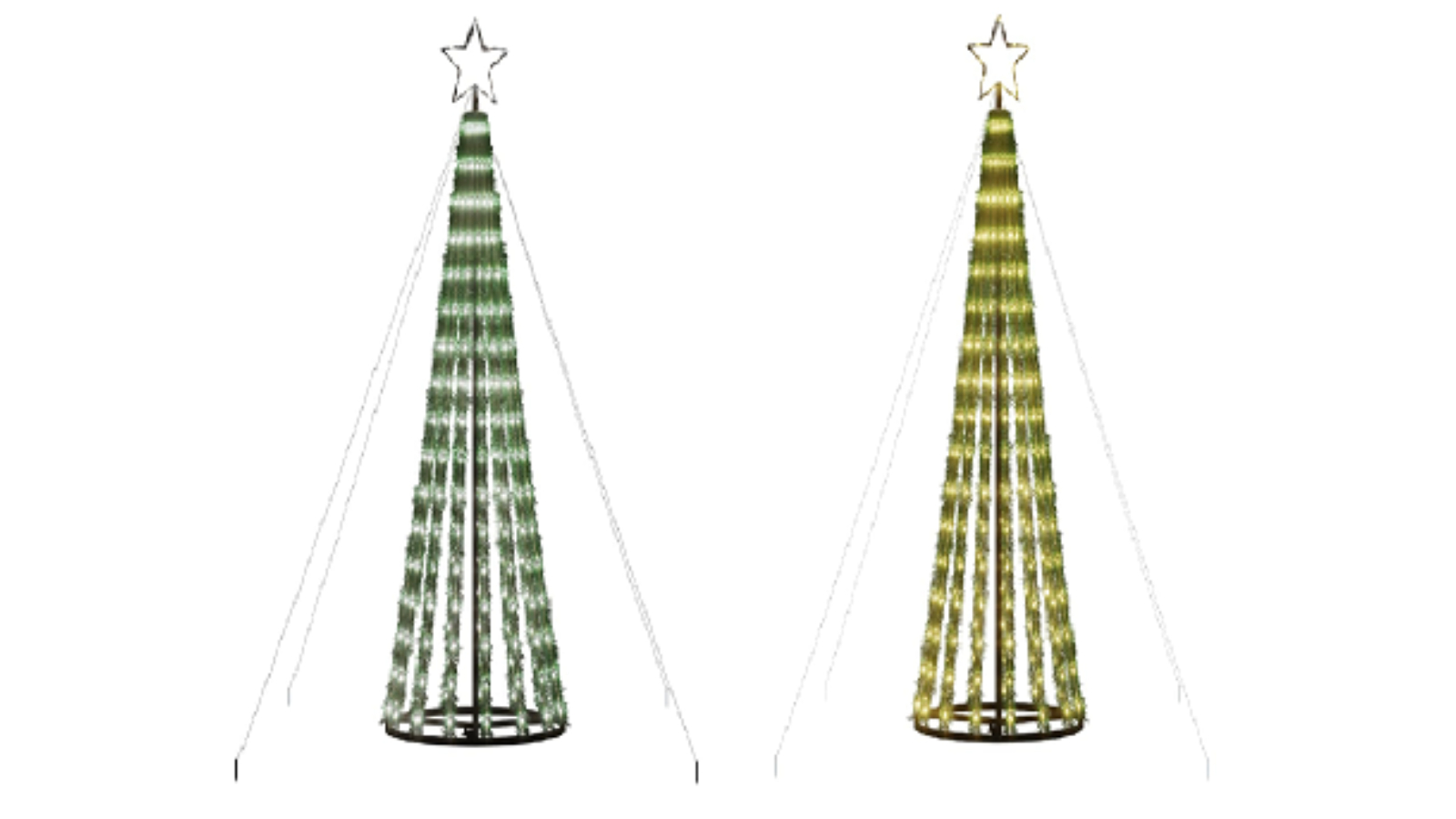 vidaXL Tree Cone Christmas Light with 688 LED - 300cm